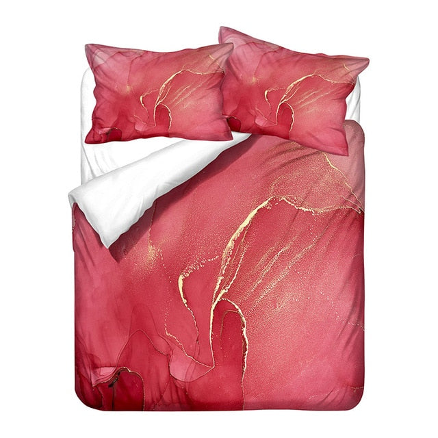 Nordic Simple  Light Pink Single Double Duvet Cover Set Girl  Abstract Art Pattern Bed Linen Twin Queen Quilt Cover Pillowcase